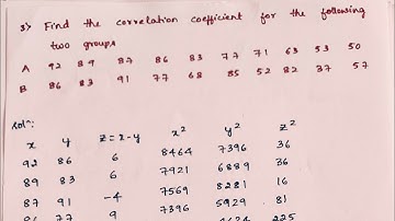 Coefficient of Correlation & Lines of Regression | Problem 3 | Statistical Methods
