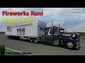 Pizzster 389 | Red, White, and Blue | Fireworks Run |American Truck Simulator