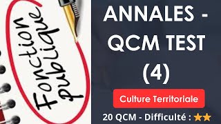 Annales - QCM Test (4) - 20 QCM - Difficulté : ⭐⭐