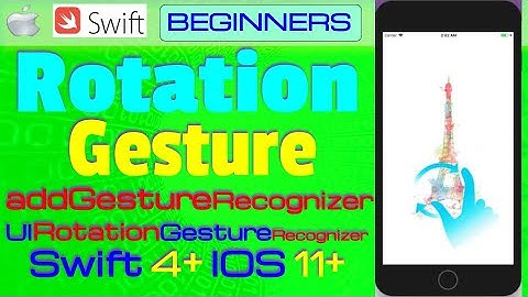 IOS 11+, Swift 4+, Beginners, Tutorial : Rotation Gesture Tutorial   ( UIRotationGestureRecognizer )