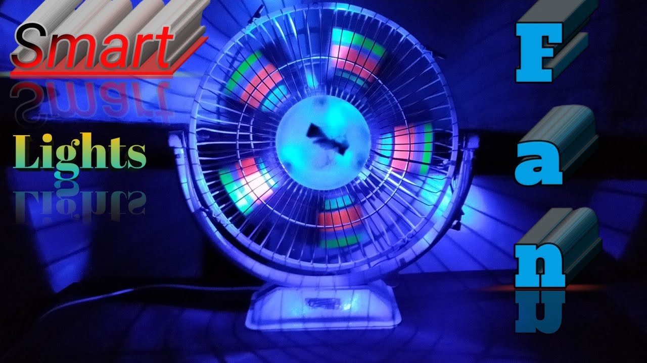 how to make smart lights fan how to make disco lights fan easy
