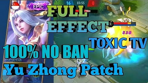 SELENA EPIC SKIN THUNDER FLASH SKIN SCRIPT PATCH YU ZHONG BY TOXIC TV