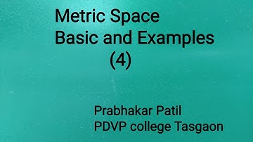 Metric Space Unit 1 Lecture 4