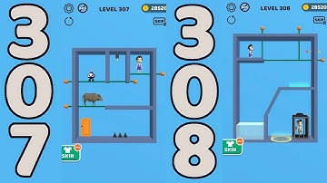 Pin Rescue Level 307 & 308