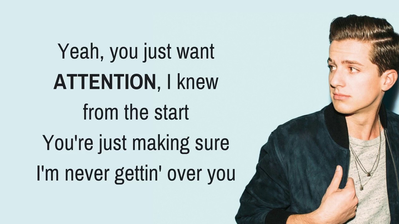 ATTENTION Charlie Puth (Lyrics) YouTube