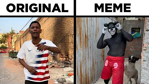 MC Menor jp Menina De Vermelho / Original vs Meme