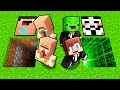 Mikey & JJ vs Villagers Choose NOOB vs PRO Hole in Minecraft (Maizen)