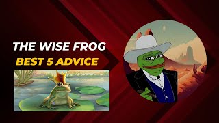 The Five Best Tips And Wisdom , Quote From The Wise Frog, Golden Advice