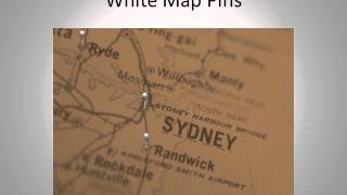 Handmade Slides: Map Pins for PowerPoint - 01