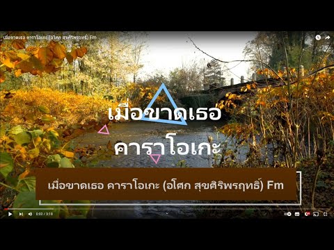 เมื่อขาดเธอ คาราโอเกะ (อโศก สุขศิริพรฤทธิ์) Fm
