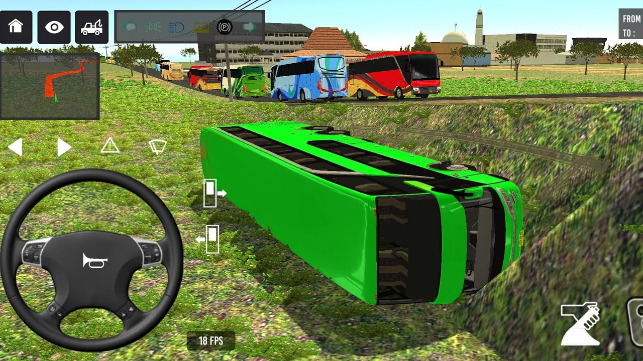 😱😭 Bus simulator game play 3D game ll Euro coach Bus Simulator indonesia school Bus simulator game 