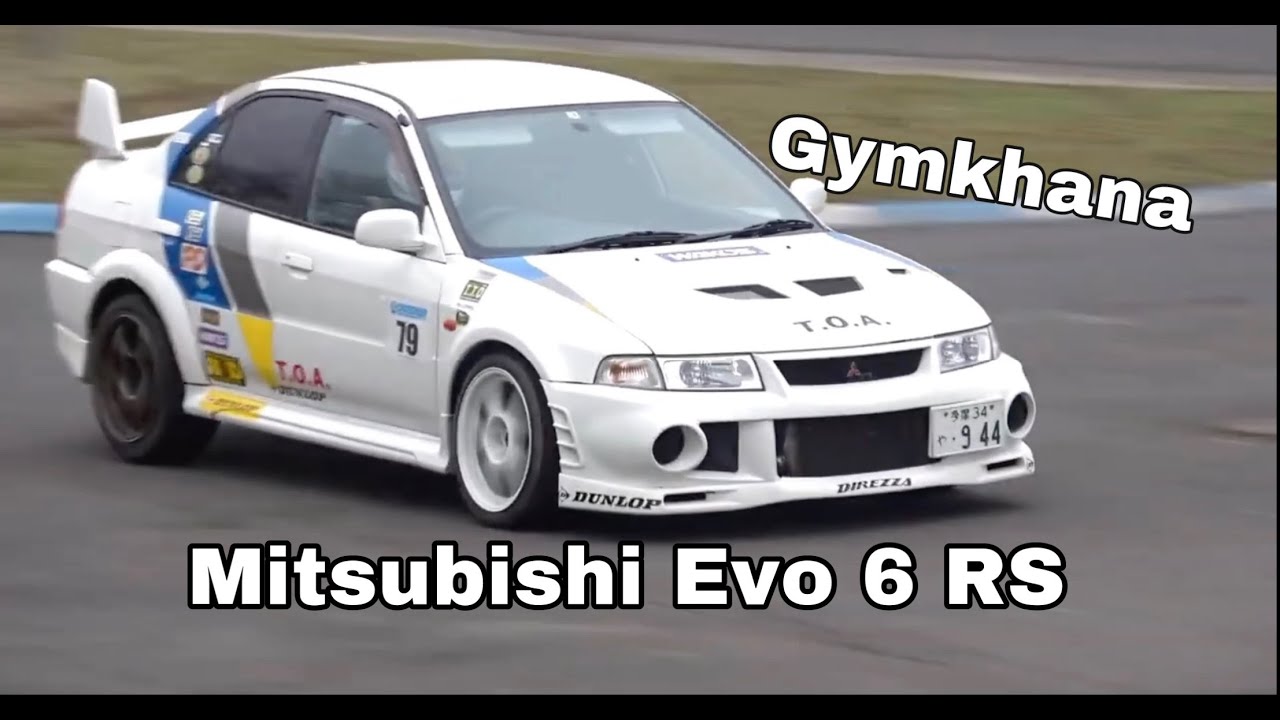 Mitsubishi Evolution Vi Rs Evo 6 Gymkhana Handbrake Turns Crazy Time Attack Style In Japan Youtube