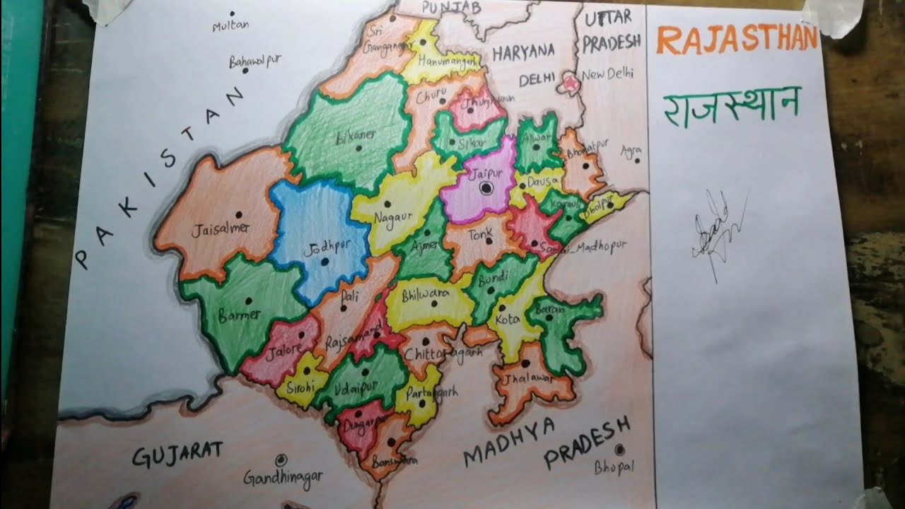 how-to-draw-rajasthan-map-easy-saad-youtube