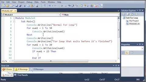 Visual Basic Tutorial   28   Exiting For Loop   YouTube