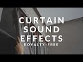 Curtain opening and closing sound effects  free royaltyfree foley sounds