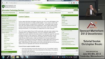 Opencast Unconference - Tutorial - Part 4 - Deployment