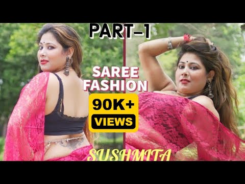 SUSHMITA BONG BEAUTY SAREE FASHION  SAREE LOVER  CLICK JOIN  WATCH UNCUT VIDEO