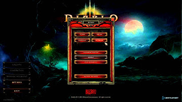 Diablo 3 Beta Menu Screen