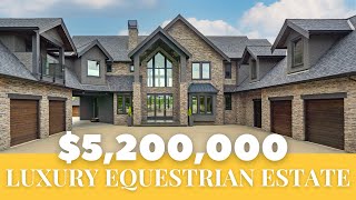 Luxury Home Tour | Custom-Built Mansion on Equestrian Estate