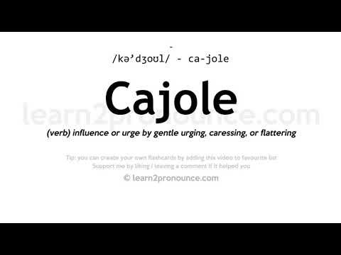 Video: Ar „cajole“yra prancūziškas žodis?