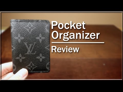 Louis Vuitton Pocket Organizer Monogram Canvas Wallet Card Case