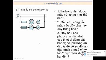 Lắp mạch 2 công tắc 2 cực điều khiển 2 đèn quay từ phần mềm zoom