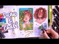 Draw  chat with me using markers  sketchbook session