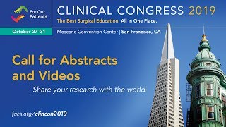 Share your research at Clinical Congress 2019
