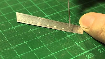 model airplane rivetting