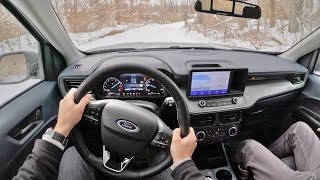 2023 Ford Maverick Tremor - POV Offroad (Snow) Driving Impressions