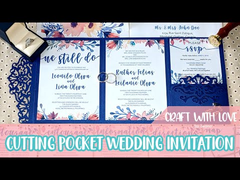 how-to-cut-intricate-wedding-invitation-pocket-using-cricut-|-craft-with-love