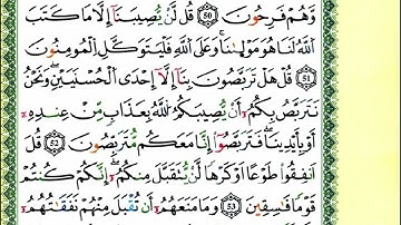 55-48: الصفحة 195 :سورة التوبة من الآية