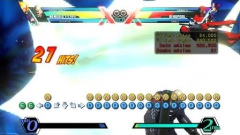 UMvC3 Hsienko into Nemesis raw tag combo concept