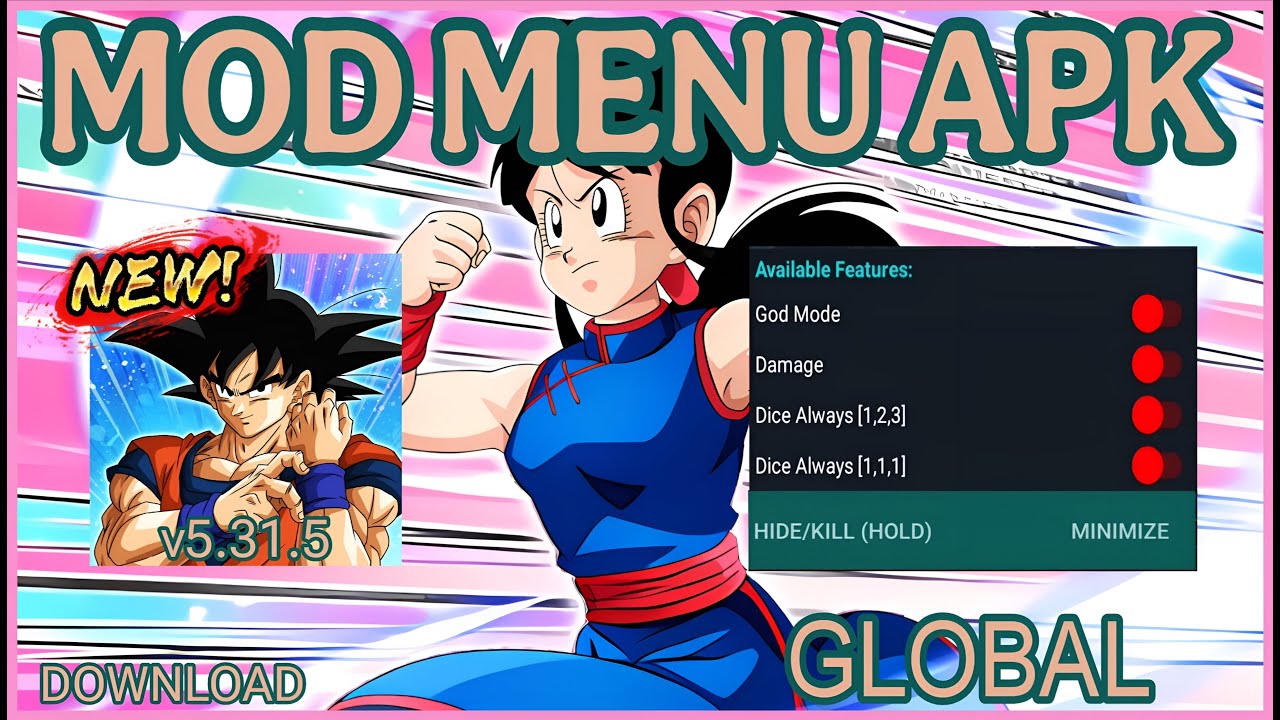 DBZ Dokkan Battle GLOBAL v5.31.5 MOD MENU apk