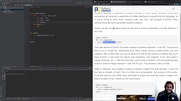 Live Coding: Random Number Guessing Game in Python
