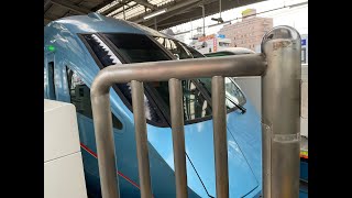 千代田線・北千住駅に小田急ロマンスカーMSE「メトロはこね号」が到着
