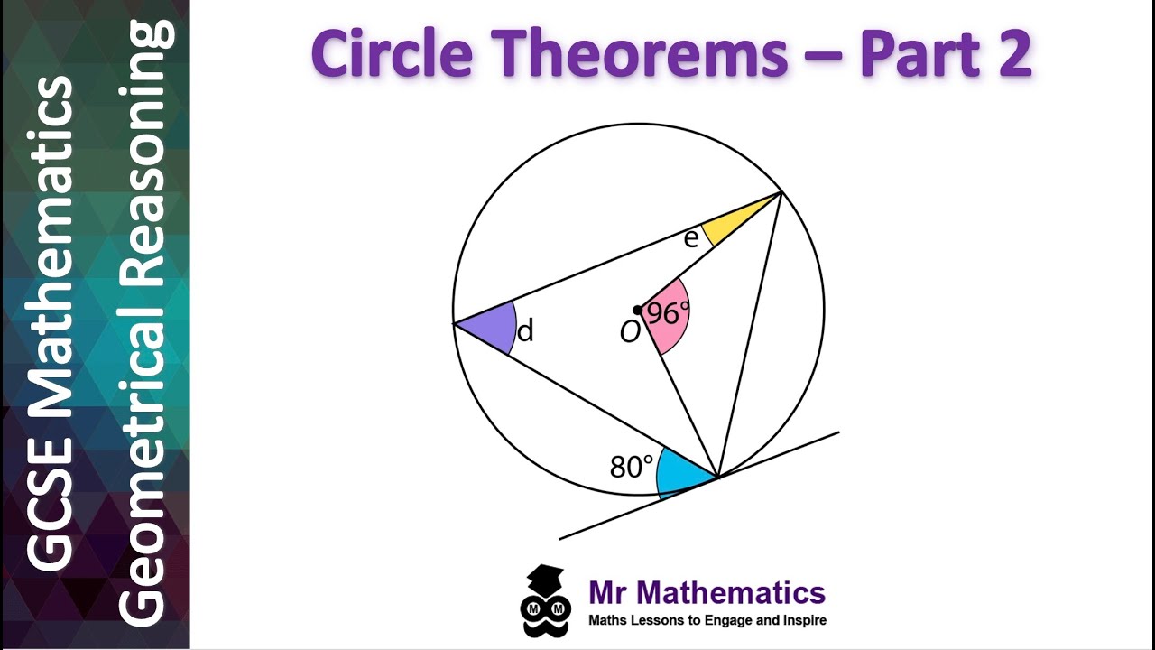 Applying Circle Theorems - Part 2 Mr Mathematics - YouTube