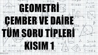 DGS - GEOMETRİ - Çember ve Daire Soru Çözümü 1.Kısım