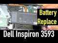 Dell Inspiron 3593 - How to Replace Battery | Battery Replacement