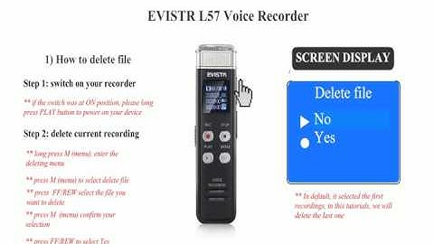 L57 How to Delete Recordings