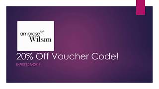 new ambrose wilson voucher codes