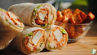 Easy Burritos Recipe  Sattvik Kitchen | The Ultimate Vegetarian Paneer Burrito Wrap recipe