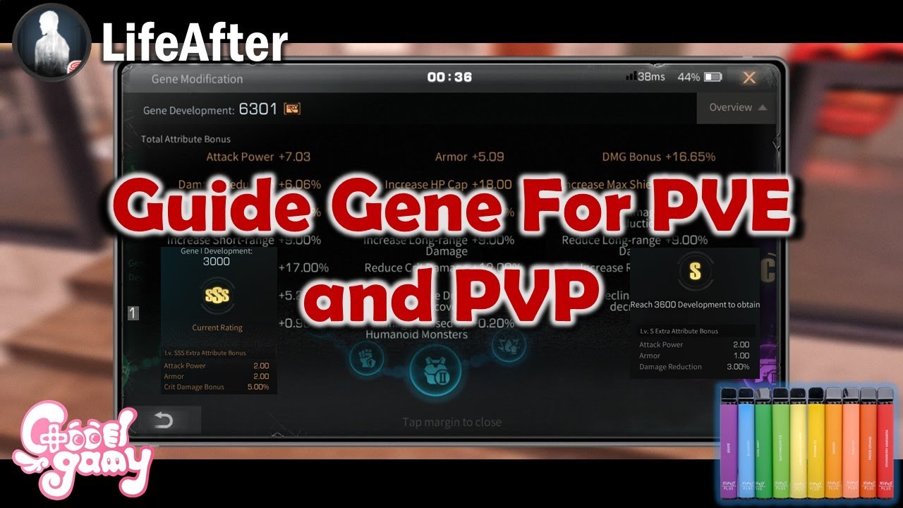 Guide Gene For PVE & PVP LifeAfter - Ciggo Plus YouTube