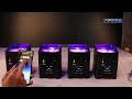 6x18w Wifi LED Lights Remote APP Control Par Wireless DMX512 Light With Battery For Bar Disco