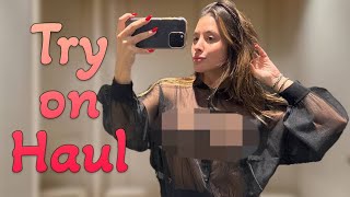2024 Transparent Clothes Try On Haul Girl Summer See-Through Clothing Review Haul