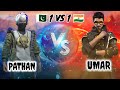 Mr umar vs pathan 1vs1 free fire