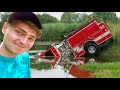 $80,000 Fire Truck SINKS At My House...