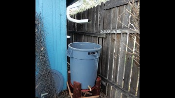 How to make a rain barrel out of a 32 gallon garbage can