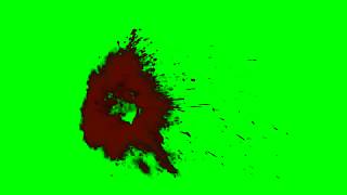 Green Screen Blood drip