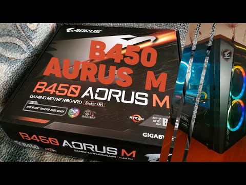 Обзор | Распаковка | Материнская плата B450 AORUS M от Gigabyte